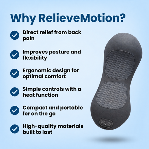 Why RelieveMotion: benefits of the back massager