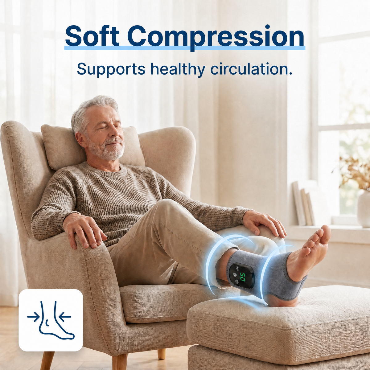 Soft compression supports healthy circulation