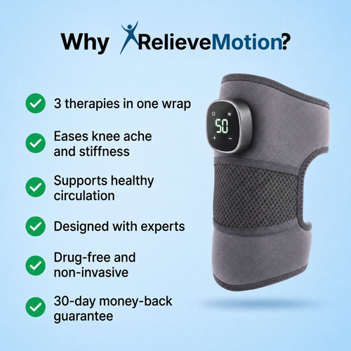 Why RelieveMotion: benefits of the knee massager