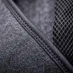Close-up of the mesh fabric and control unit