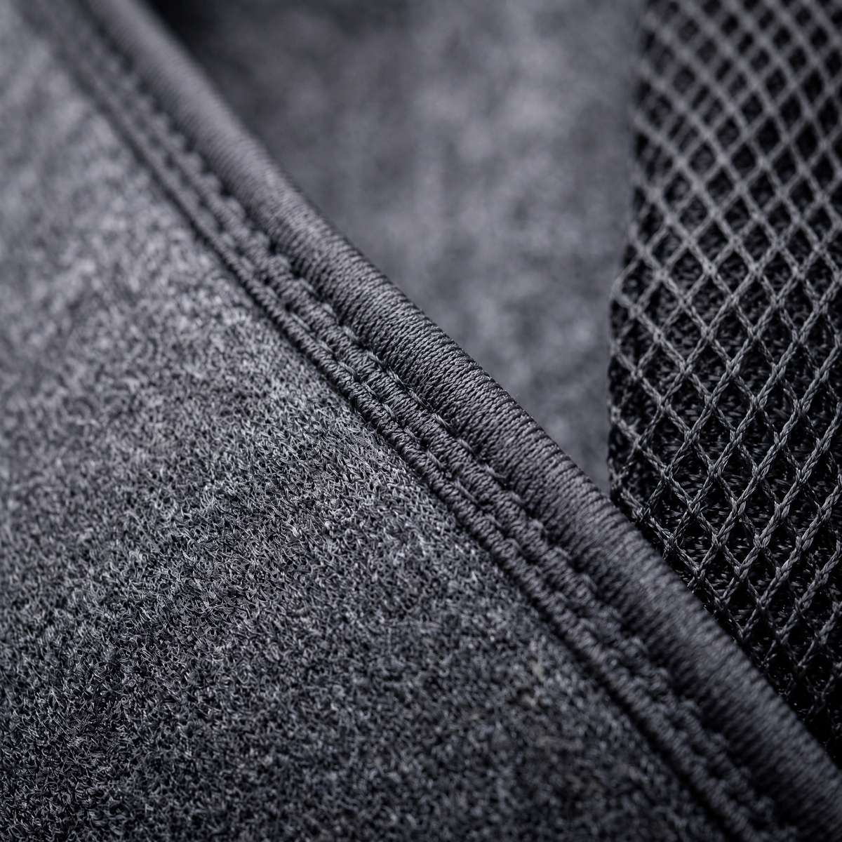 Close-up of the mesh fabric and control unit