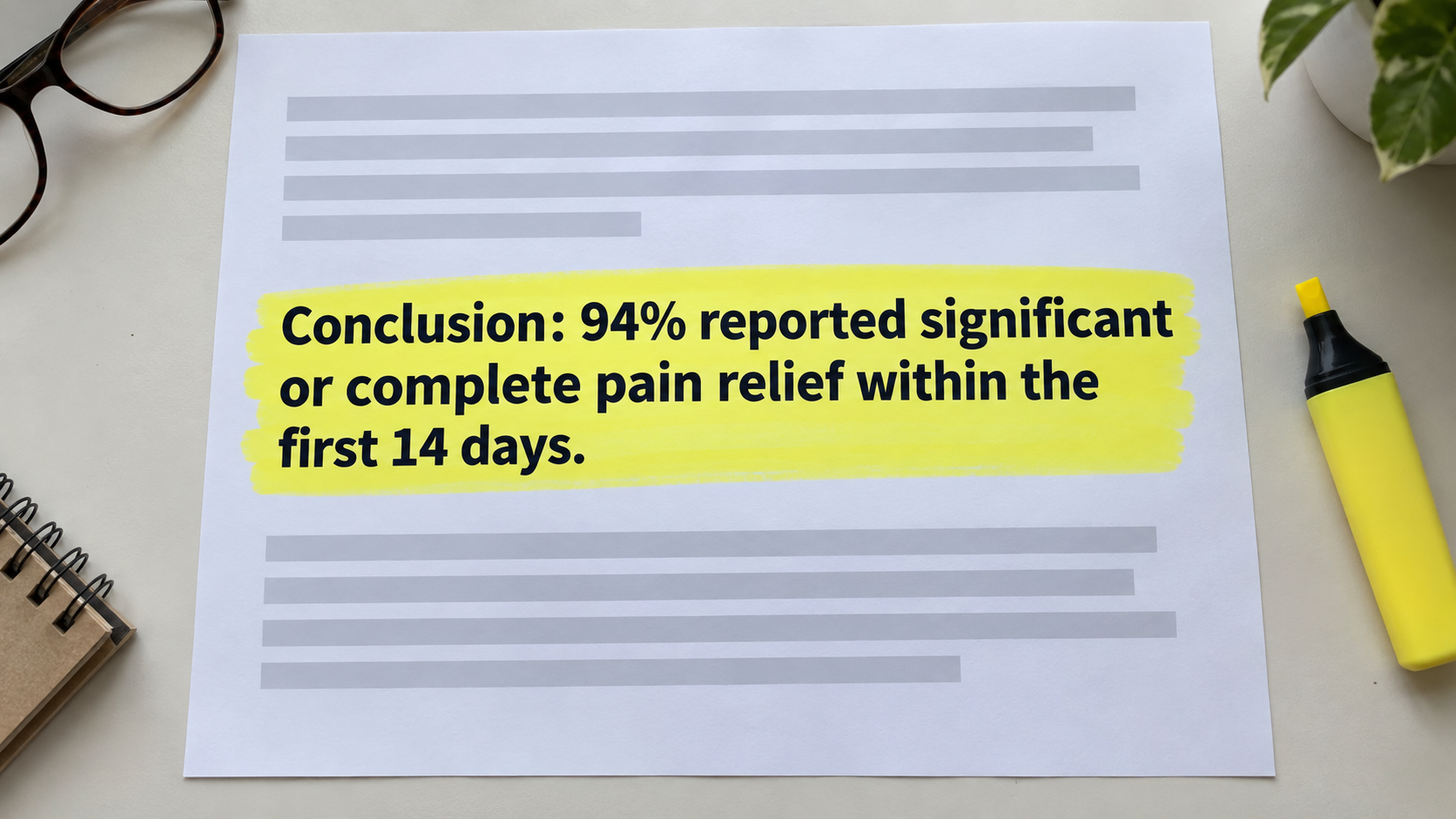 Clinical findings on shoulder pain relief