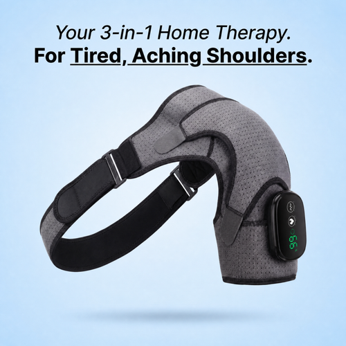 RelieveMotion Shoulder Massager Pro, 3-in-1 home therapy
